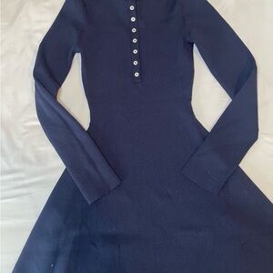 H&M Navy Long Sleeve Dress